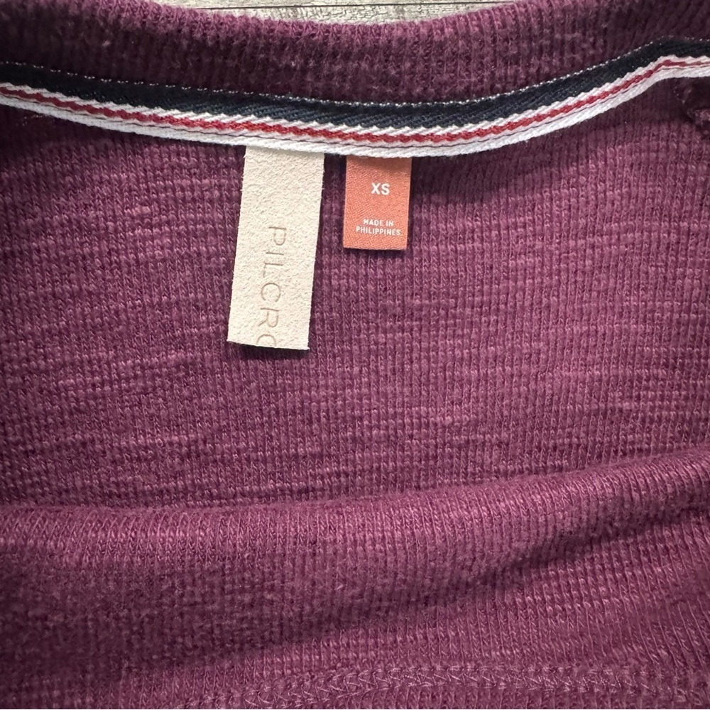 Anthropologie Pilcro Diana Ruffle Pullover Long sleeve Sweater Womens XS - Picture 4 of 7